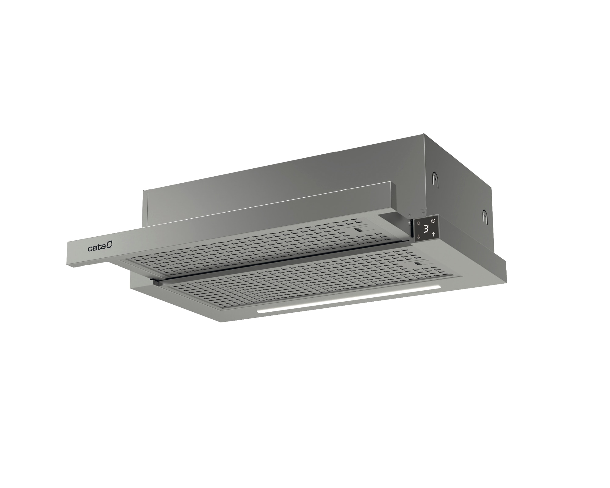 Exaustor Telescópico Encastrável Cata TFH-6430 X /B com 3 Níveis de Extração + Turbo e de 60 cm - Inox Inox-3