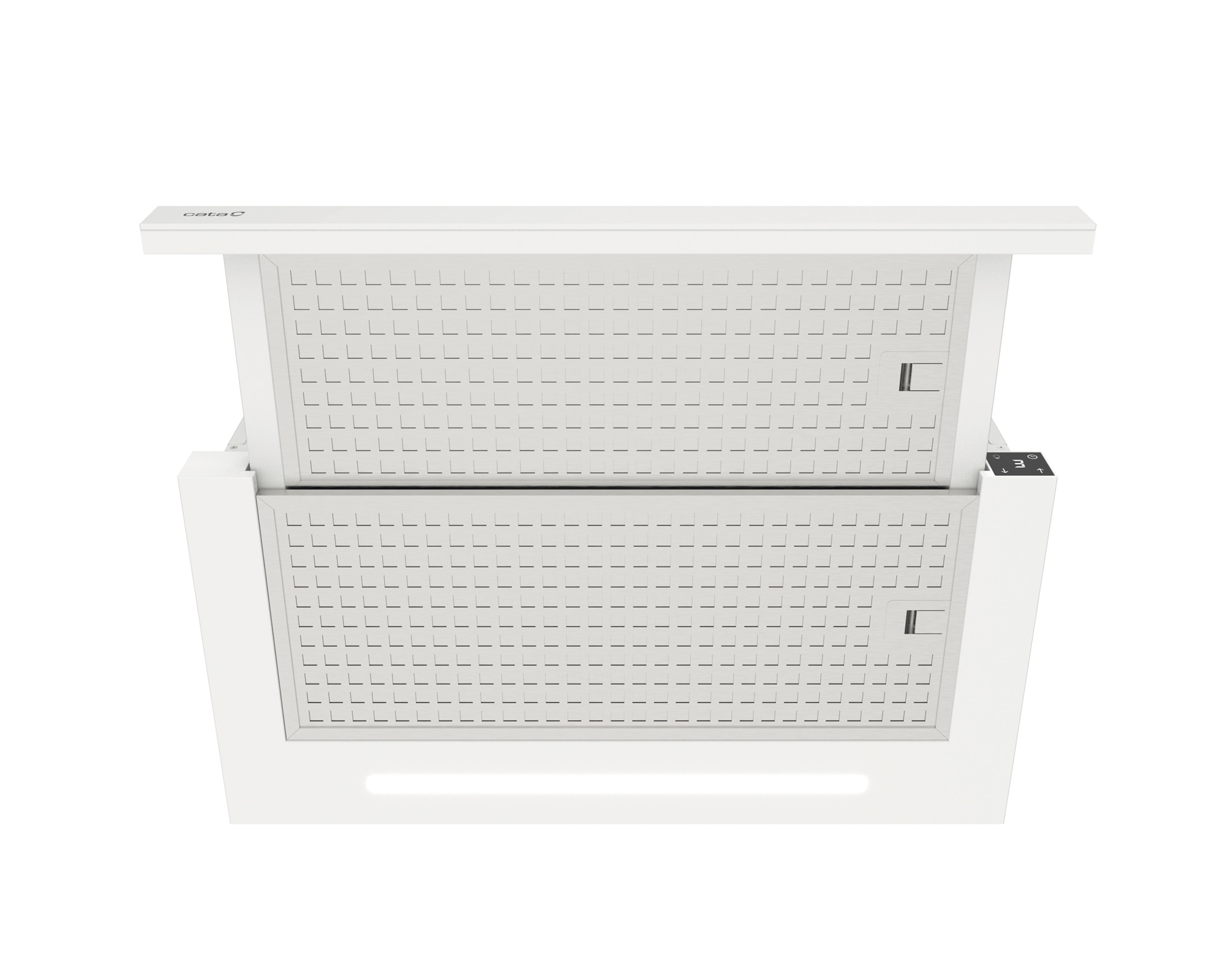 Exaustor Telescópico Encastrável Cata TFH-6430 GWH /B com 3 Níveis de Extração + Turbo e de 60 cm - Branco Branco-6