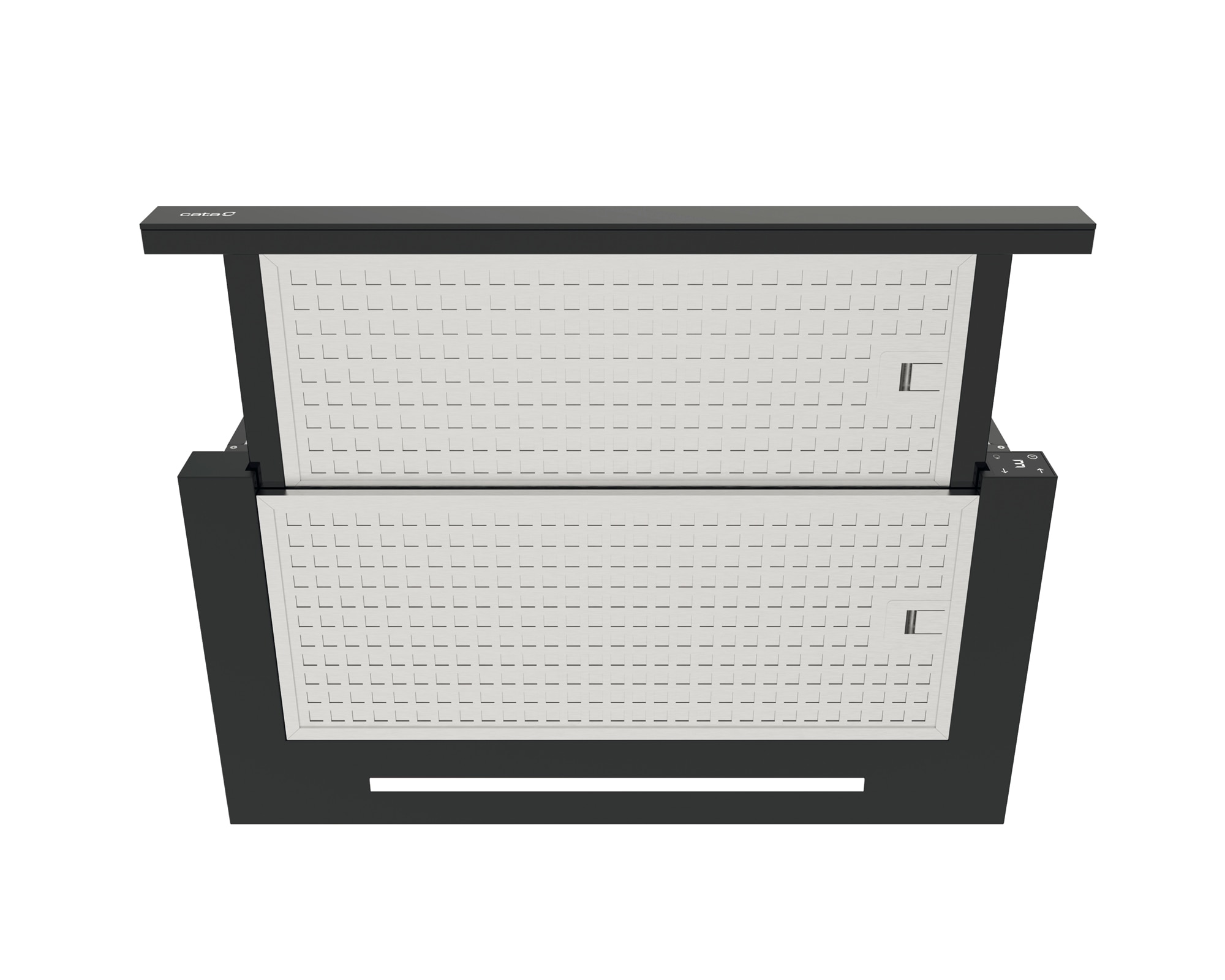 Exaustor Telescópico Encastrável Cata TFH-6430 GBK /B de 3 Velocidades + 1 Turbo e de 60 cm - Preto Preto-6