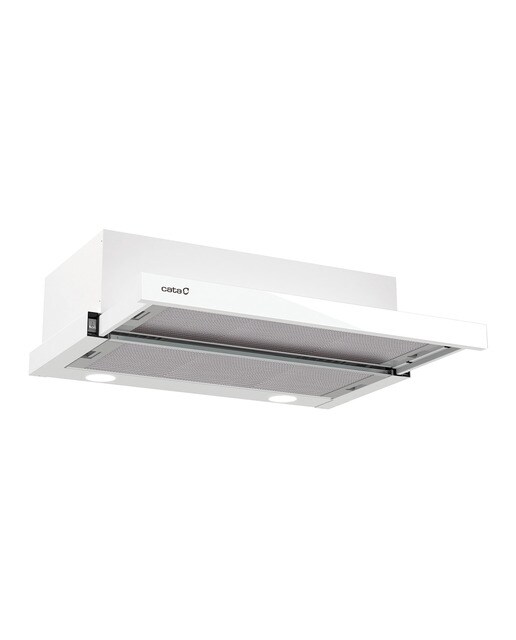 Exaustor Telescópico Encastrável Cata TF-2003 600 GWH /A de 3 Velocidades e de 60 cm - Branco Branco-1