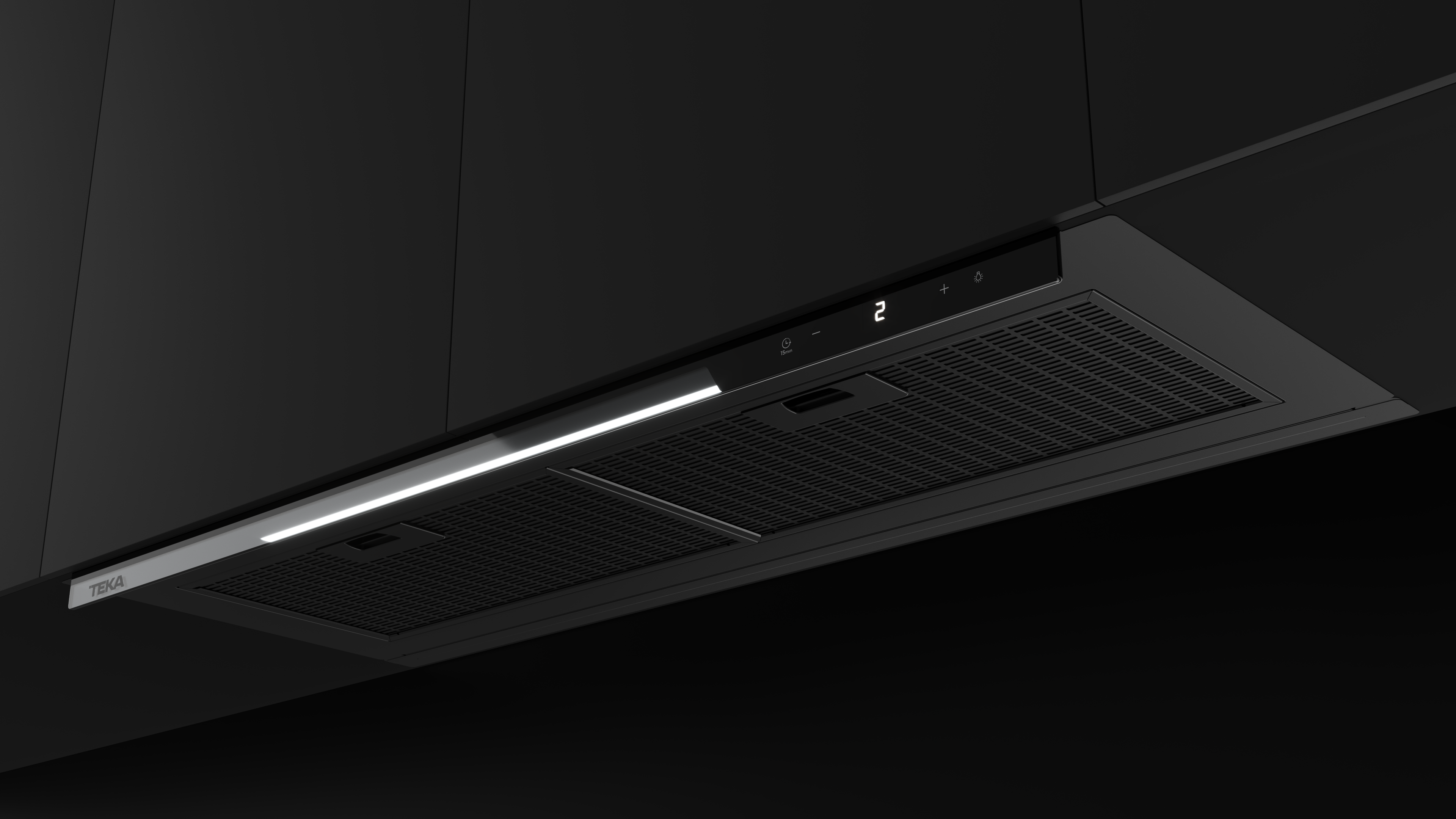 Campana Integra GFI 97350 EOS BK con 3 velocidades + 1 intensiva - GFI 97350 EOS BK Negro-5