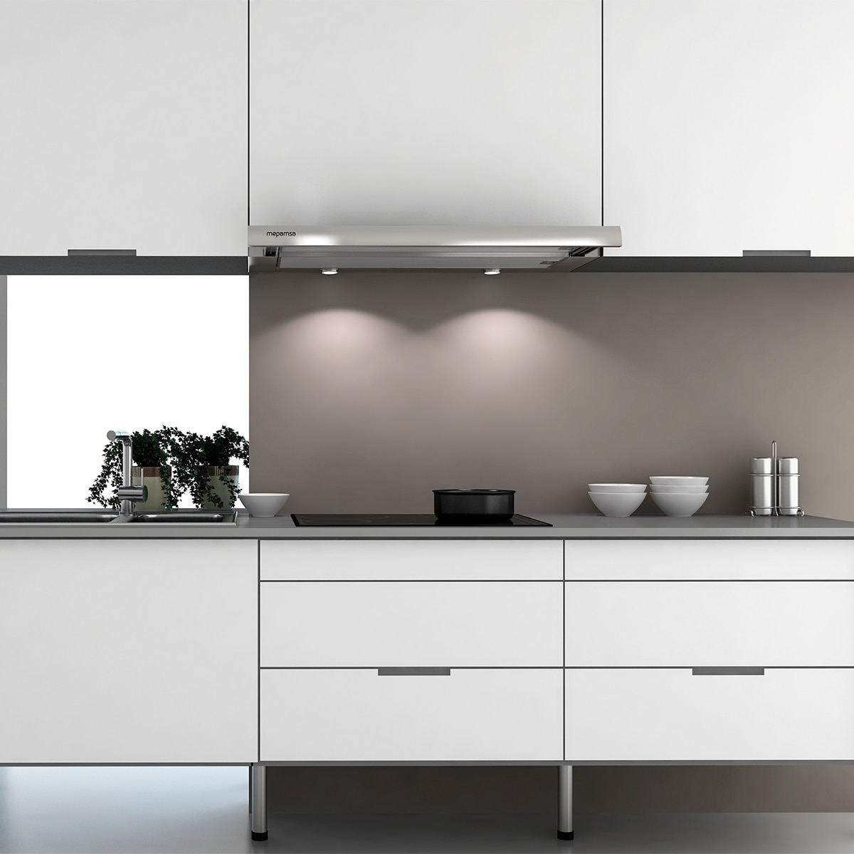 Campana telescópica Mepamsa con 2 velocidades, 60 cm inox - SUPERLINE 60 Inox-3