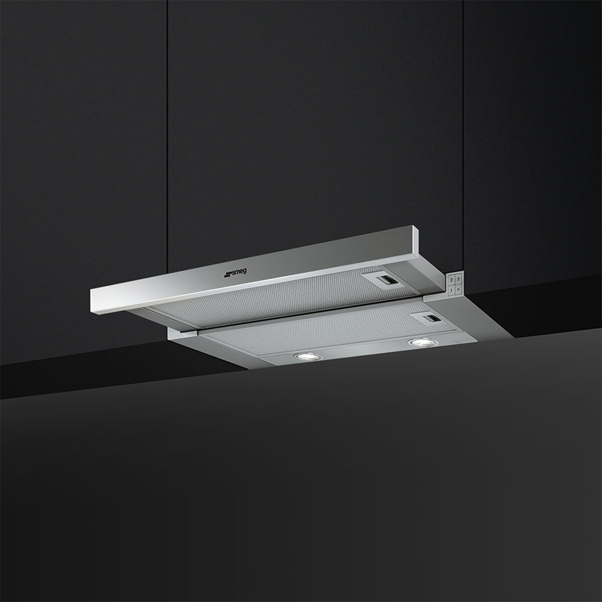 Campana telescópica Smeg 3 velocidades - KSET666XE Plata-4