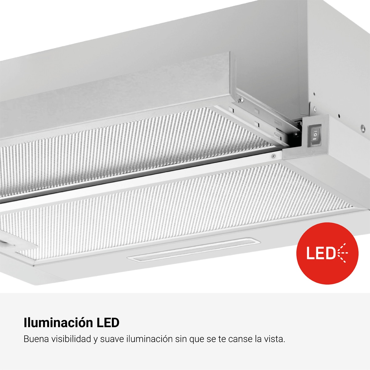 Campana decorativa Fagor con 3 niveles de potencia Classic - 3AF3-640X Inox-5