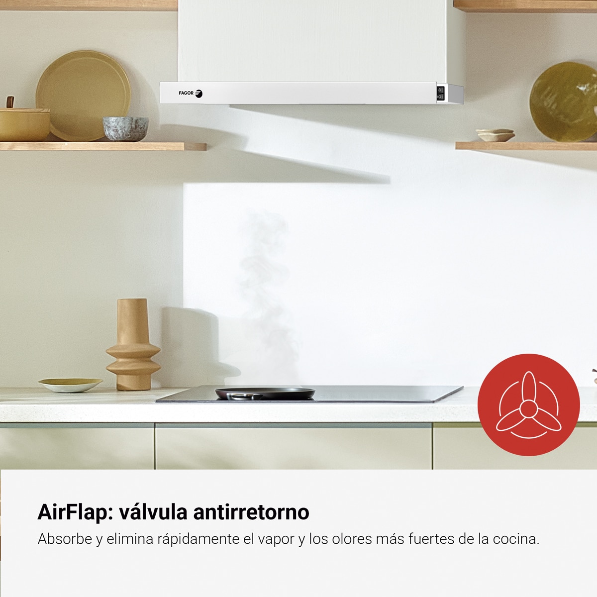 Campana telescópica Fagor 3 velocidades Classic - 3AF3-646B Blanco-8