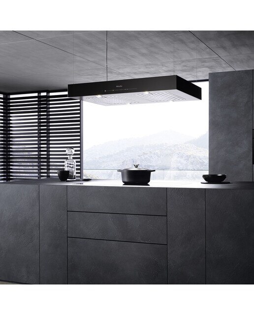 Exaustor de Ilha Miele DA 6708 D Aura Ed. 6000 com Iluminação LED - Preto Obsidiana Preto-5