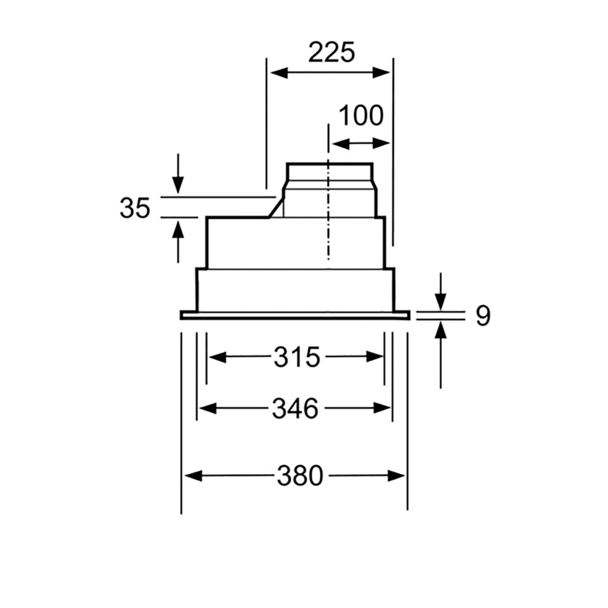 Exaustor Encastrável Balay 3BF276NX com 4 Velocidades e de 75 cm - Metálico Prateado Inox-3