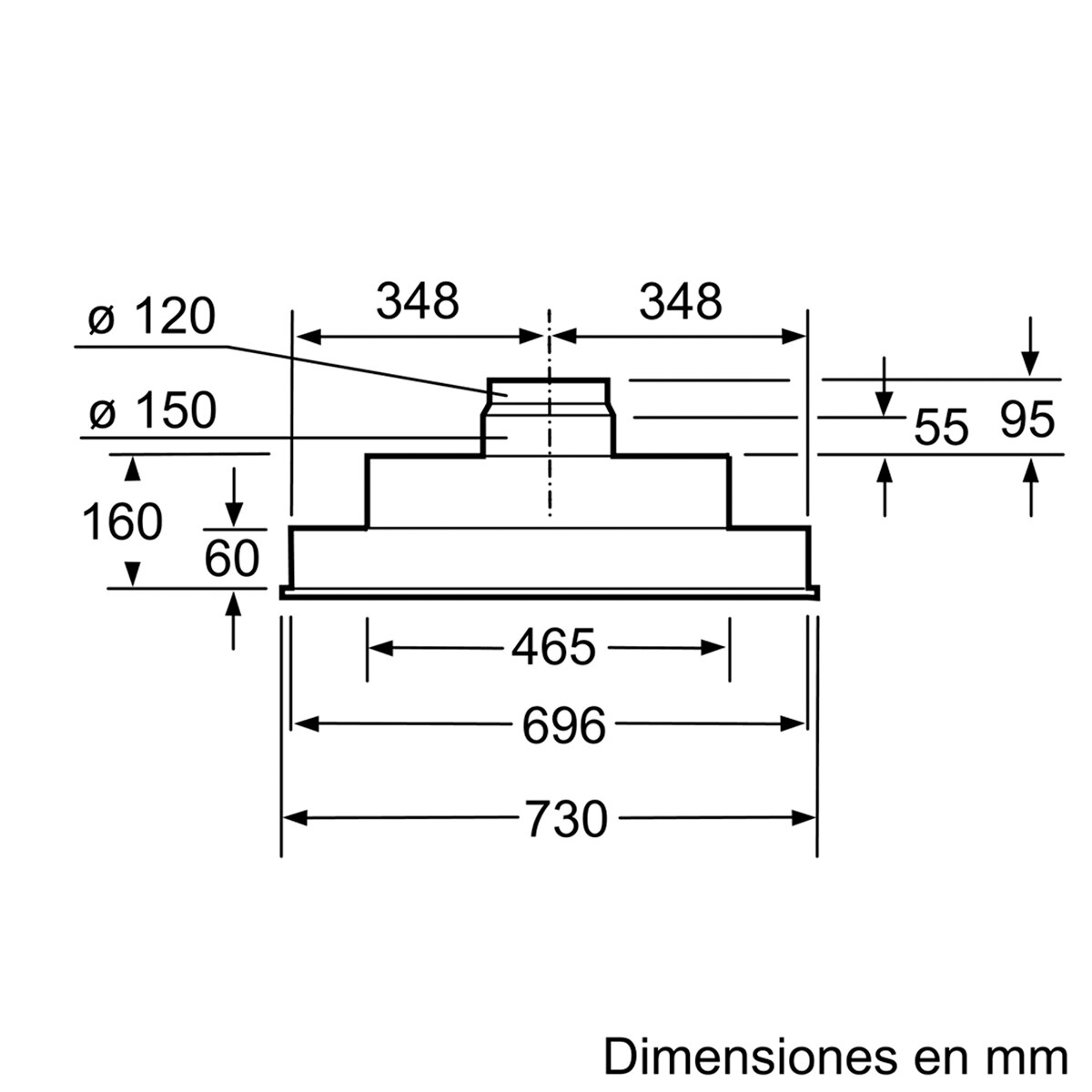 Exaustor Encastrável Bosch Série 4 DHL755BL com 4 Velocidades e de 75 cm - Prateado Metálico Prata-4