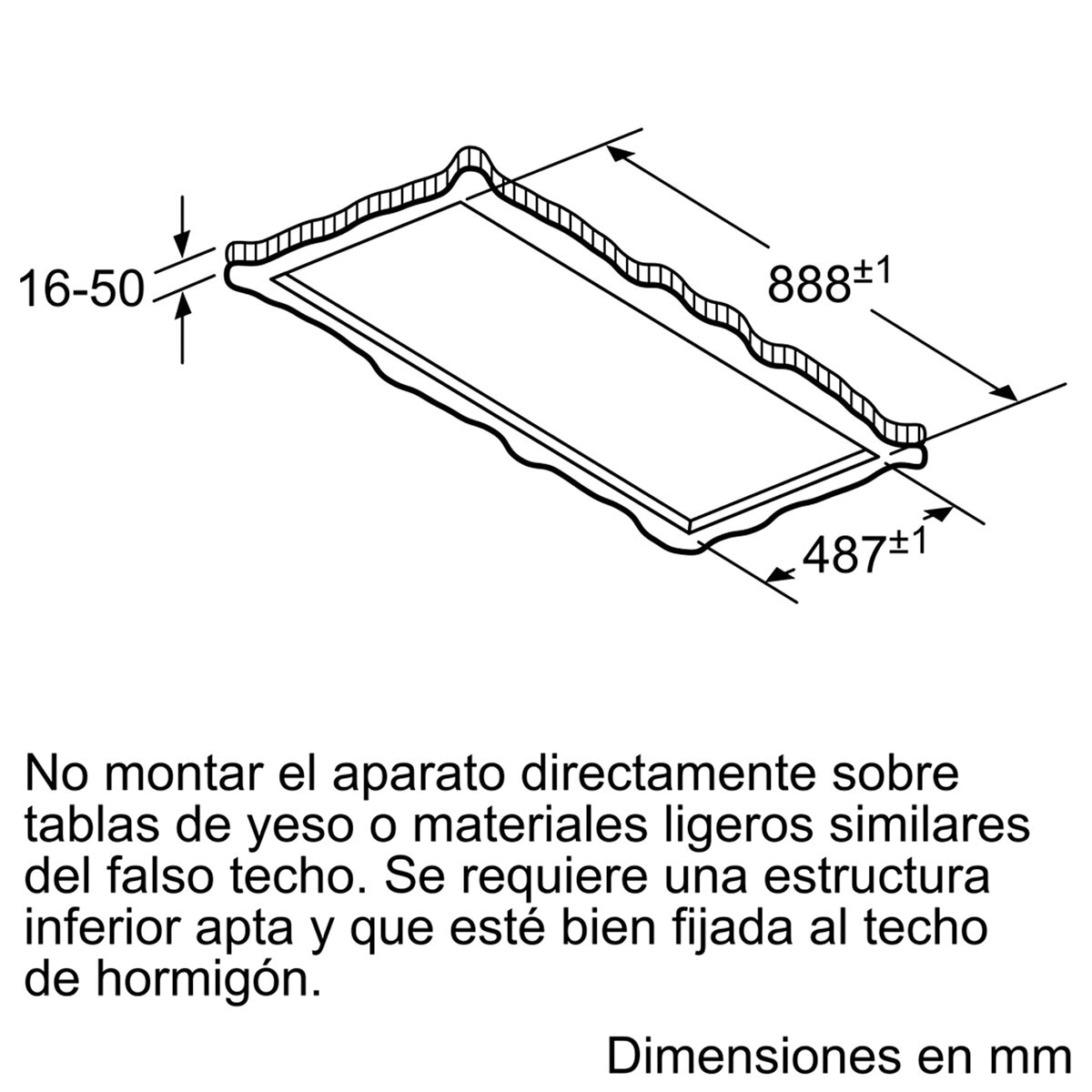 Campana de techo Siemens - LR97CBS20 - Cristal blanco Cristal blanco-7