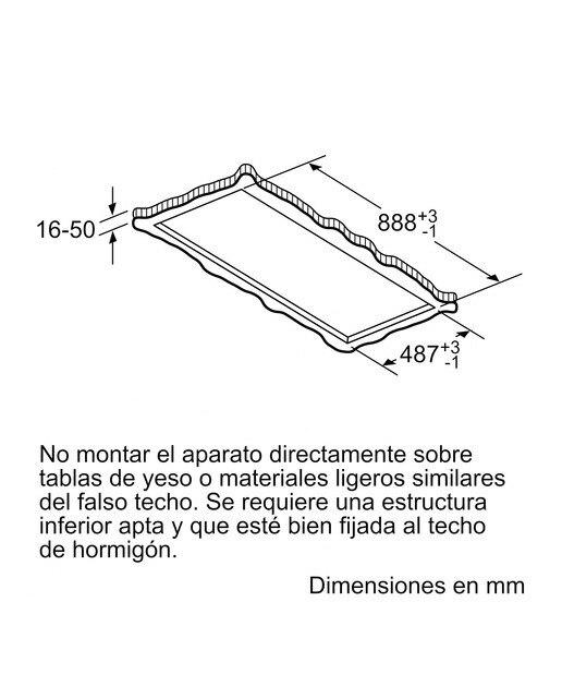 Campana de techo Siemens - LR97CBS20 - Cristal blanco Cristal blanco-11
