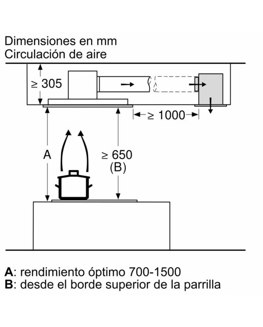 Campana de techo Siemens - LR97CBS20 - Cristal blanco Cristal blanco-13