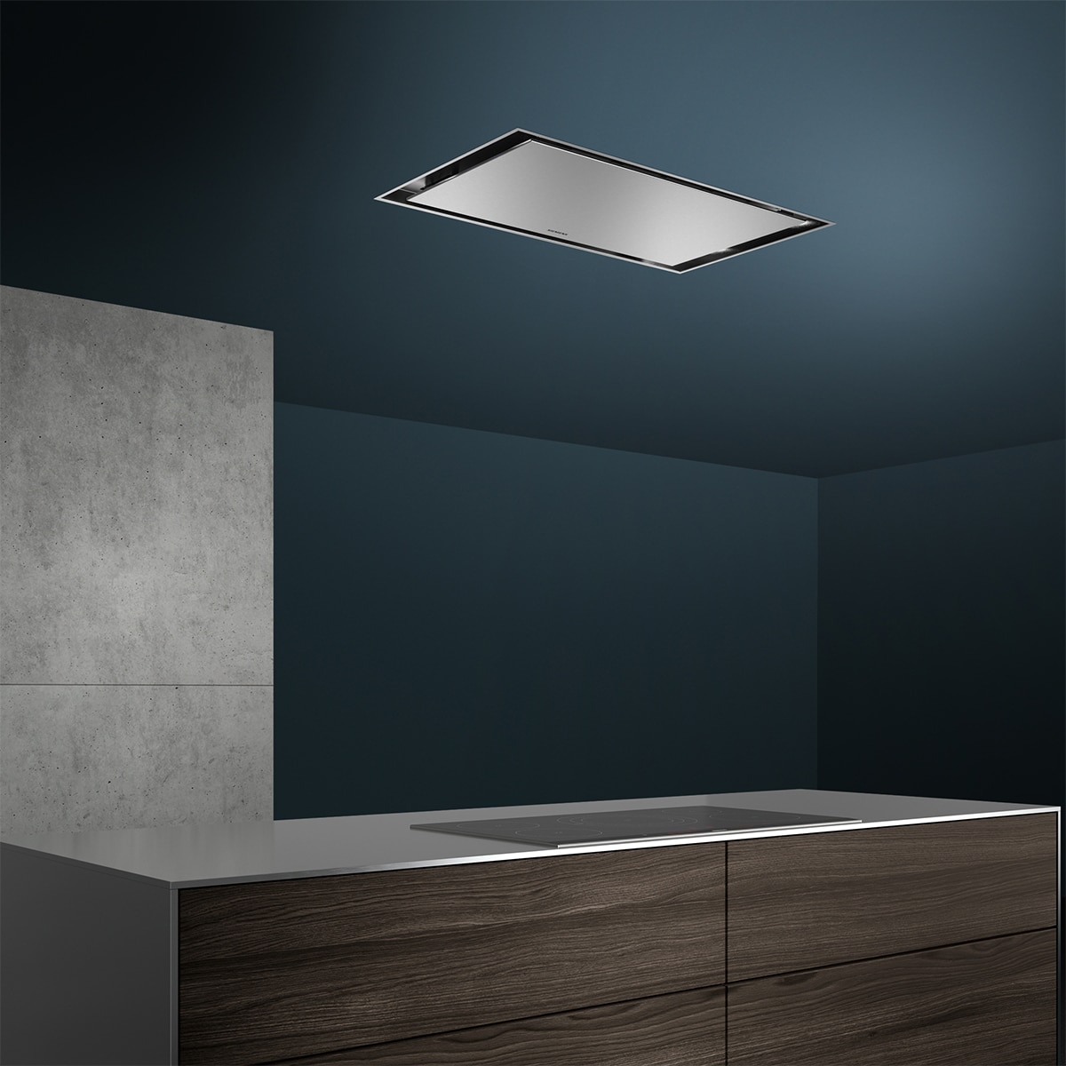 Campana de techo Siemens iQ500, con 3 velocidades + 2 intensivas - LR97CAQ50. . Inox-6