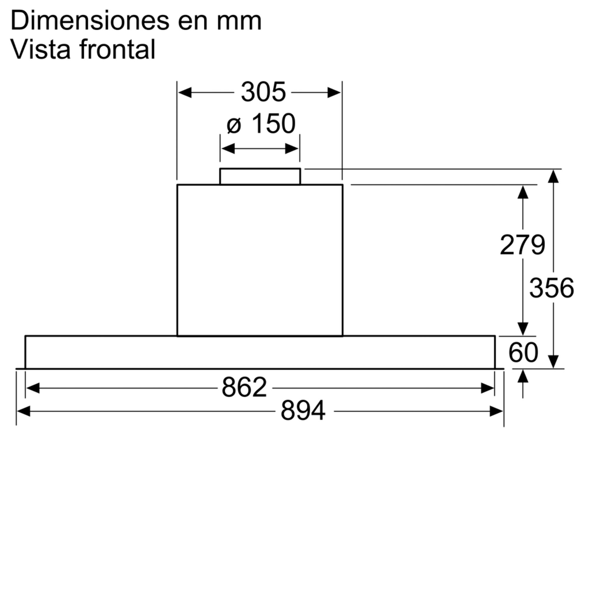 Exaustor de Filtragem Balay 3BD896MX com 3 Níveis de Extração e de 89,4 cm - Inox Aço inoxidável-5