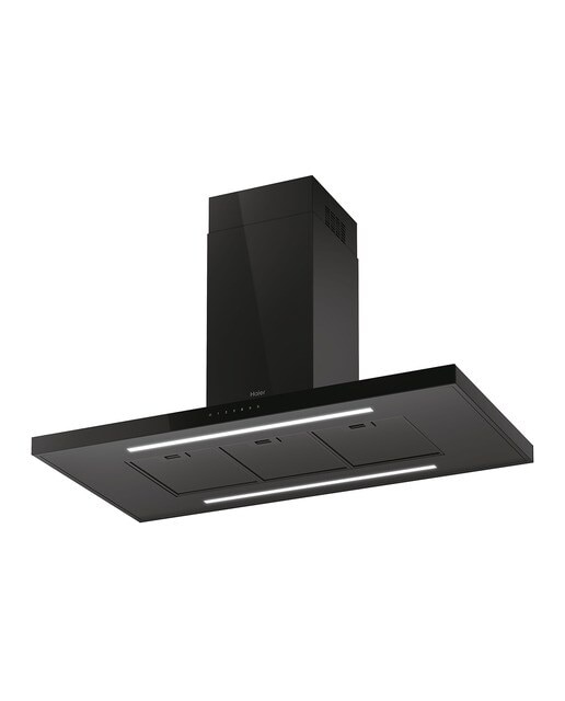 Imagem 0 de Exaustor de Ilha Haier HATSI120CBS6BVO com Inteligência Artificial I-Feel de 119,8 cm - Preto