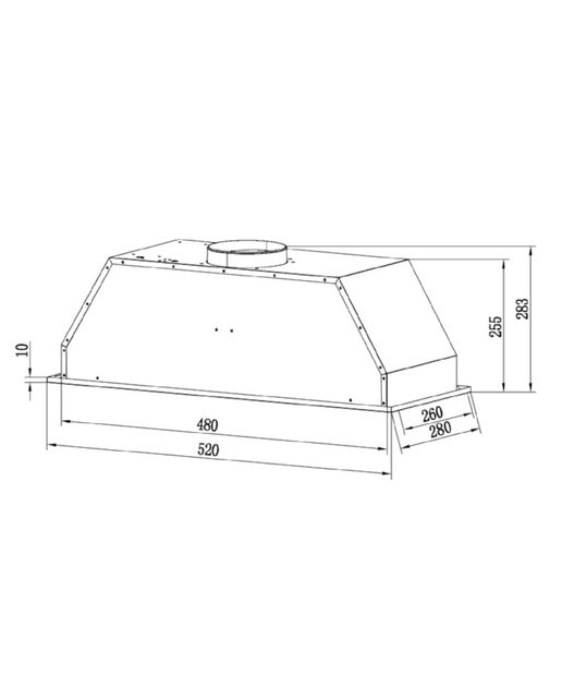 Exaustor Encastrável Candy CBG6250/1X com 3 Velocidades e de 52 cm - Inox Inox-2