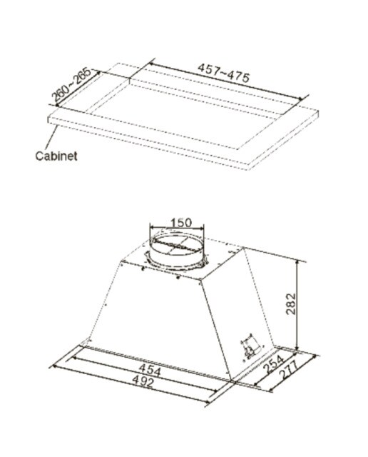 Exaustor de Filtragem Cata GT-PLUS 45 X /M de 3 Velocidades e de 49,2 cm - Aço Inox Aço inoxidável-2