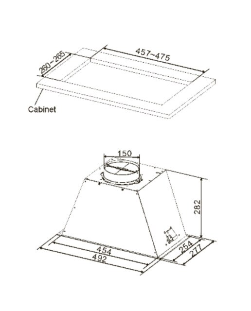 Exaustor de Filtragem Cata GT-PLUS 45 WH /M de 3 Velocidades e de 49,2 cm - Branco Branco-2