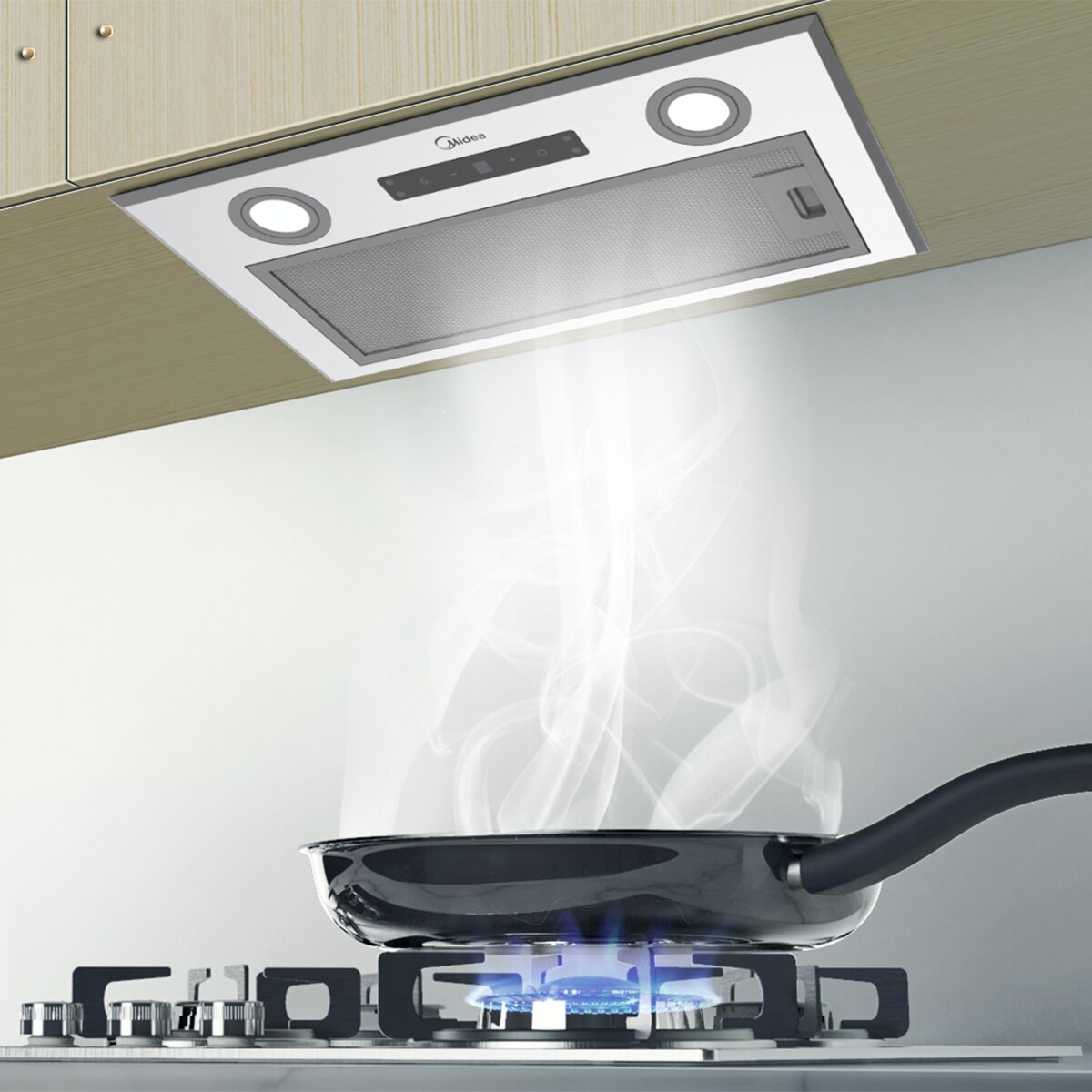 Exaustor de Filtragem Midea MH52T01ET22SG de 4 Velocidades e de 52 cm - Inox Inox-9