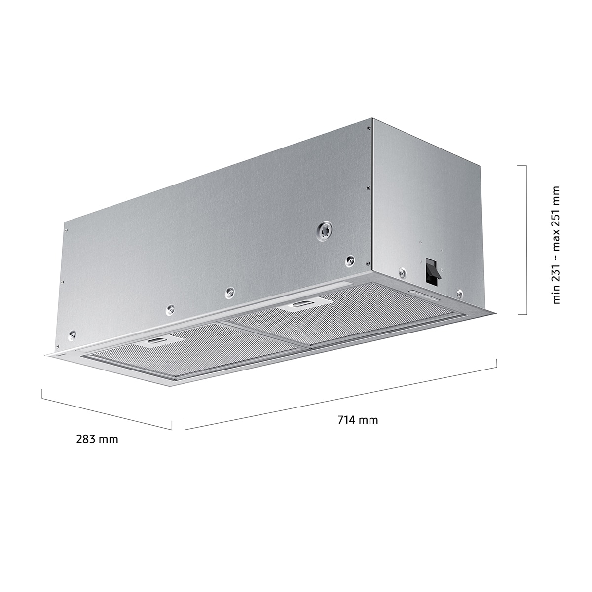 Grupo filtrante Samsung 72cm Clase B Inox NK72FG454CS/UR Inox-2