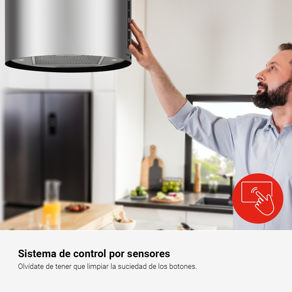 Campana isla Fagor con 4 velocidades - 3CFC-455IX Acero Inox-3