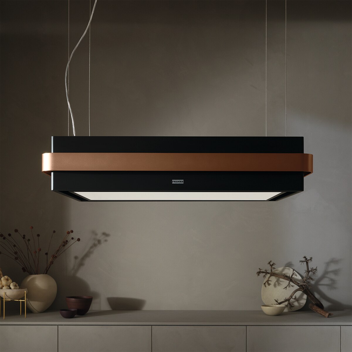 Campana isla Franke con 3 velocidades + intensiva - FMYS BK/CP F80 Negro mate-2