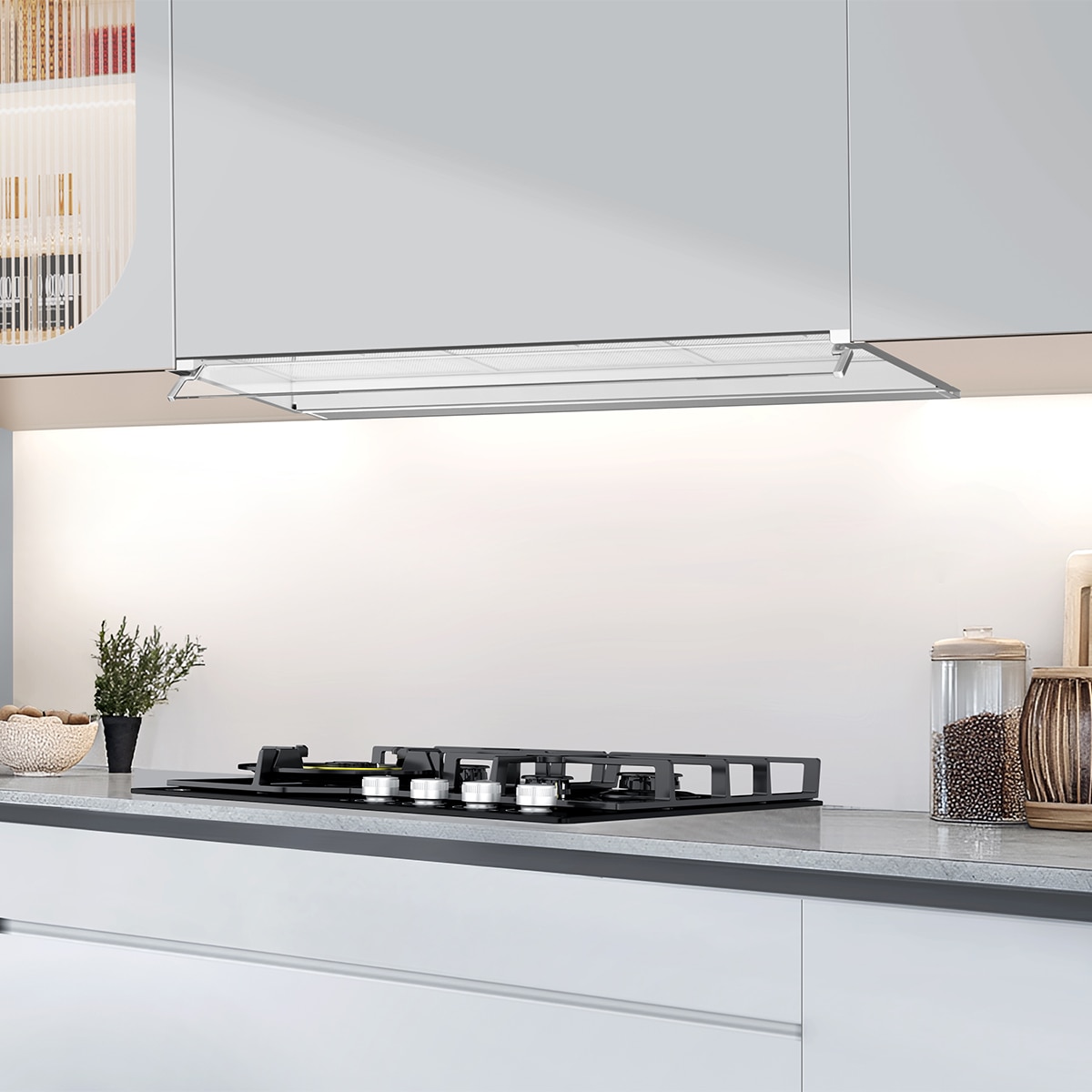 Campana extractora integrada Midea con 3 velocidades, 90 cm - MH90M02EM24SB Inox-10