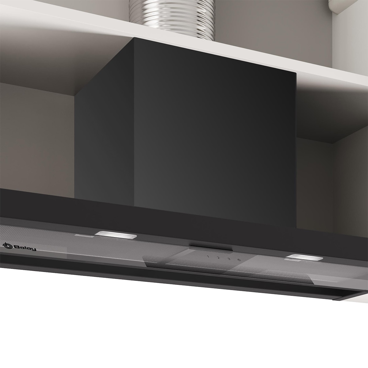Imagen 0 de Grupo filtrante Balay, 90 cm - cristal, negro mate - 3BD895MM