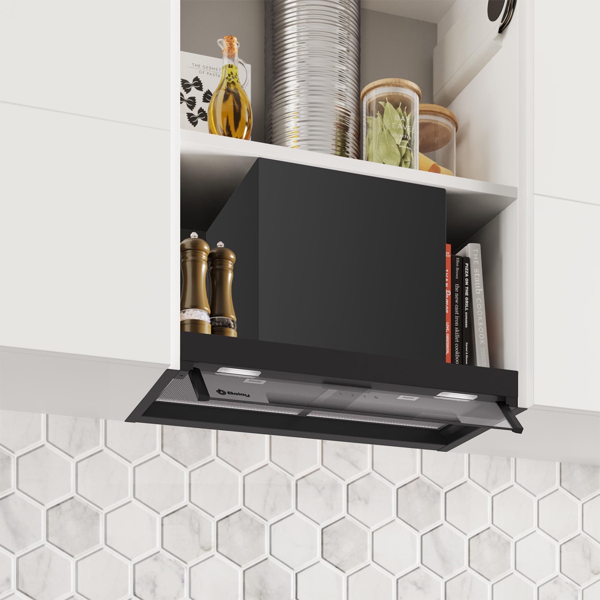 Grupo filtrante Balay, 60 cm - cristal, negro mate - 3BD865MM Negro-6