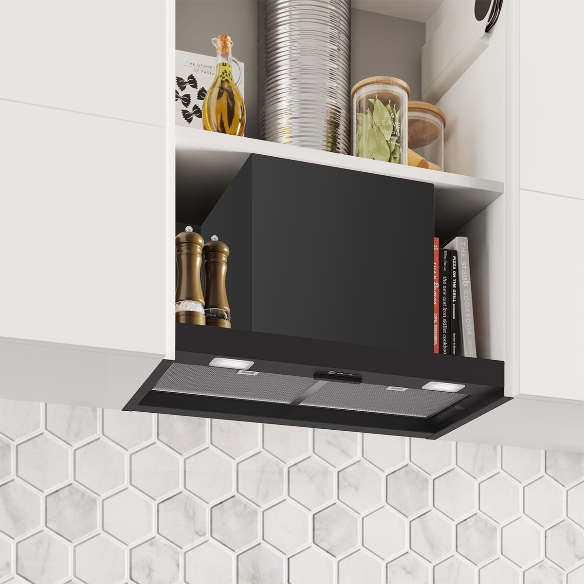Grupo filtrante Balay, 60 cm - recirculación, negro mate - 3BD864MM Negro-5