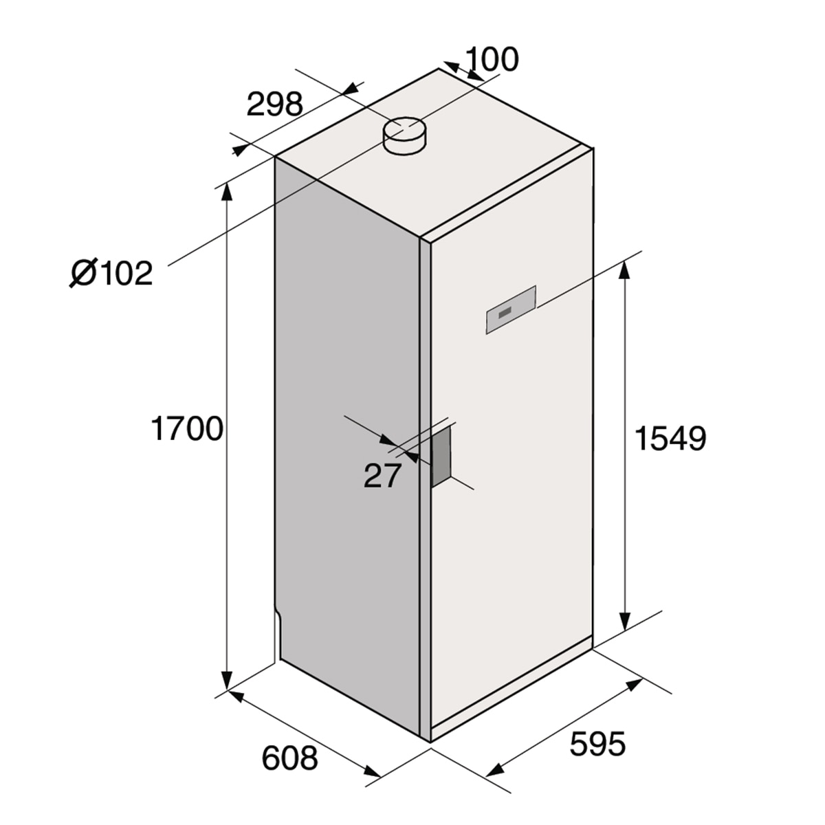 Secadora Vertical Asko 4 Kg, Ventilación - DC7774.W Blanco-3