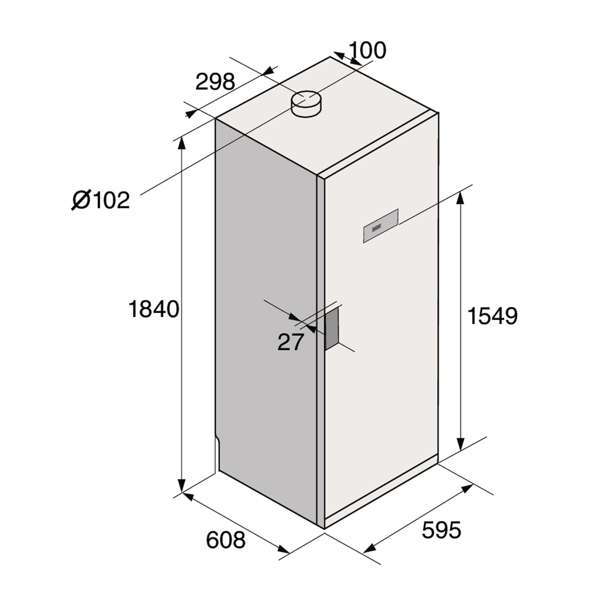 Secadora Vertical Asko 4Kg / 16 M, Ventilación - DC7784V.G Negro-3