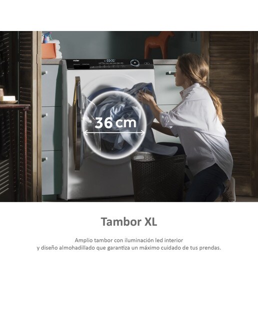 Secadora Haier 9 kg Condensación, Bomba de calor, I-Pro Series 7 - HD90-A3979-S - Blanco Blanco-3