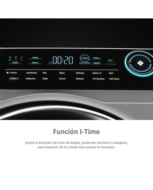 Secadora Haier 9 kg Condensación, Bomba de calor, I-Pro Series 7 - HD90-A3979-S - Blanco Blanco-6