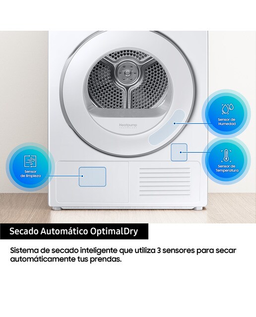 Secadora AI Samsung 9kg Hygiene Care Clase C Blanca DV90T6240HE/S3 Blanco-6