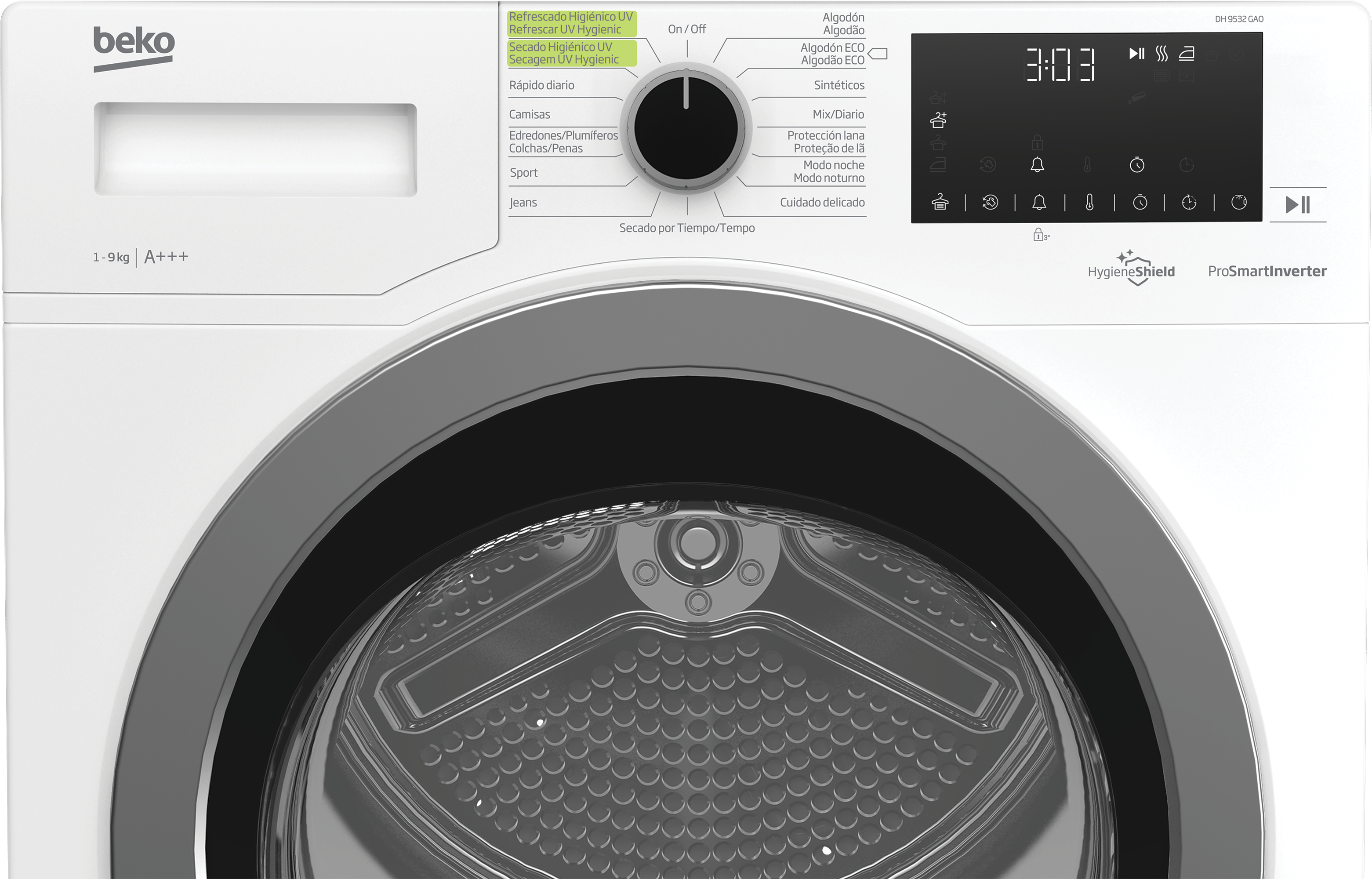 Thumbnail 3 de Beko DH 9532 GAO secadora 9 kg condensación