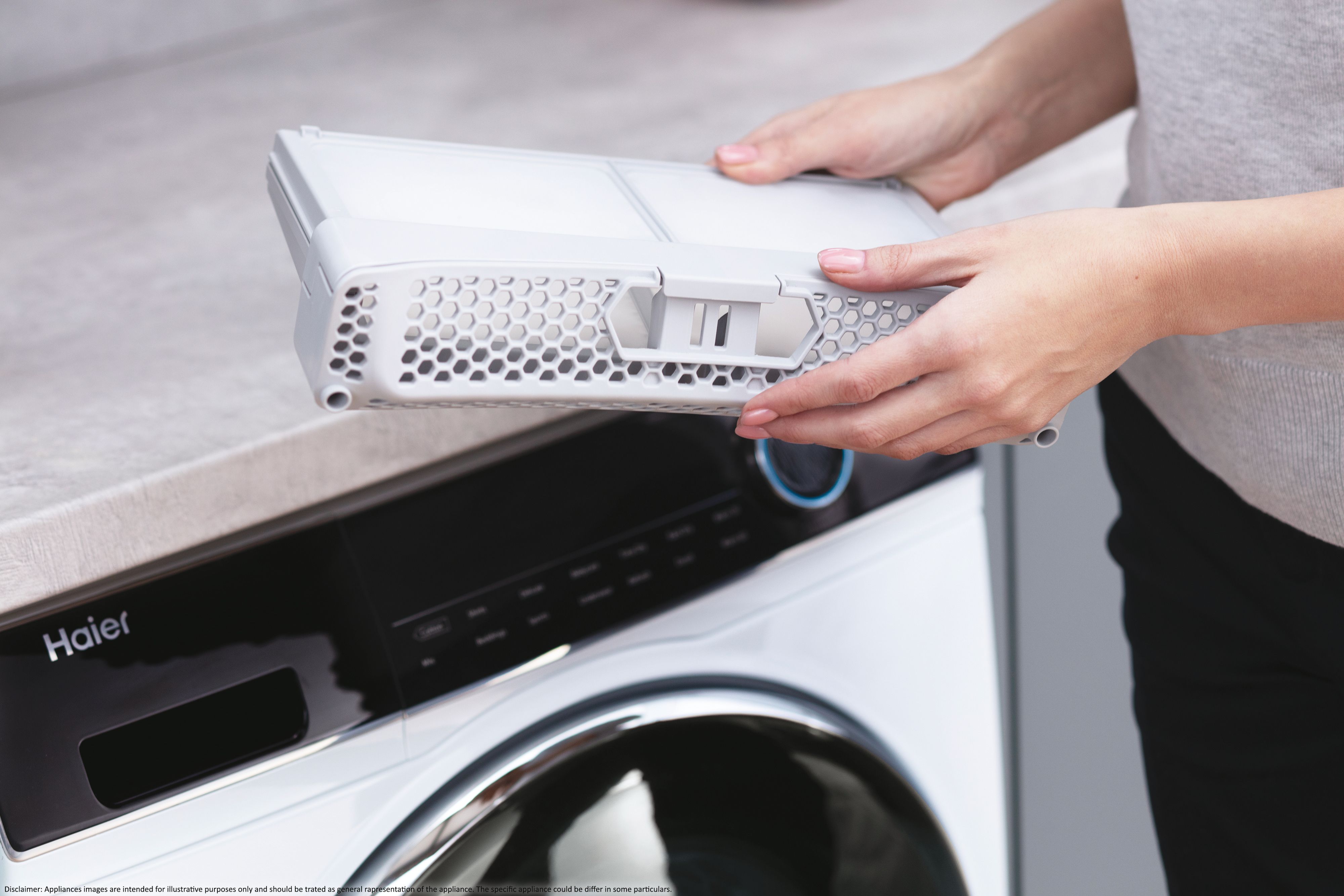 Secadora Haier 9 kg Condensación, Bomba de calor, I-Pro Series 5 - HD90 A3959S Blanco-14