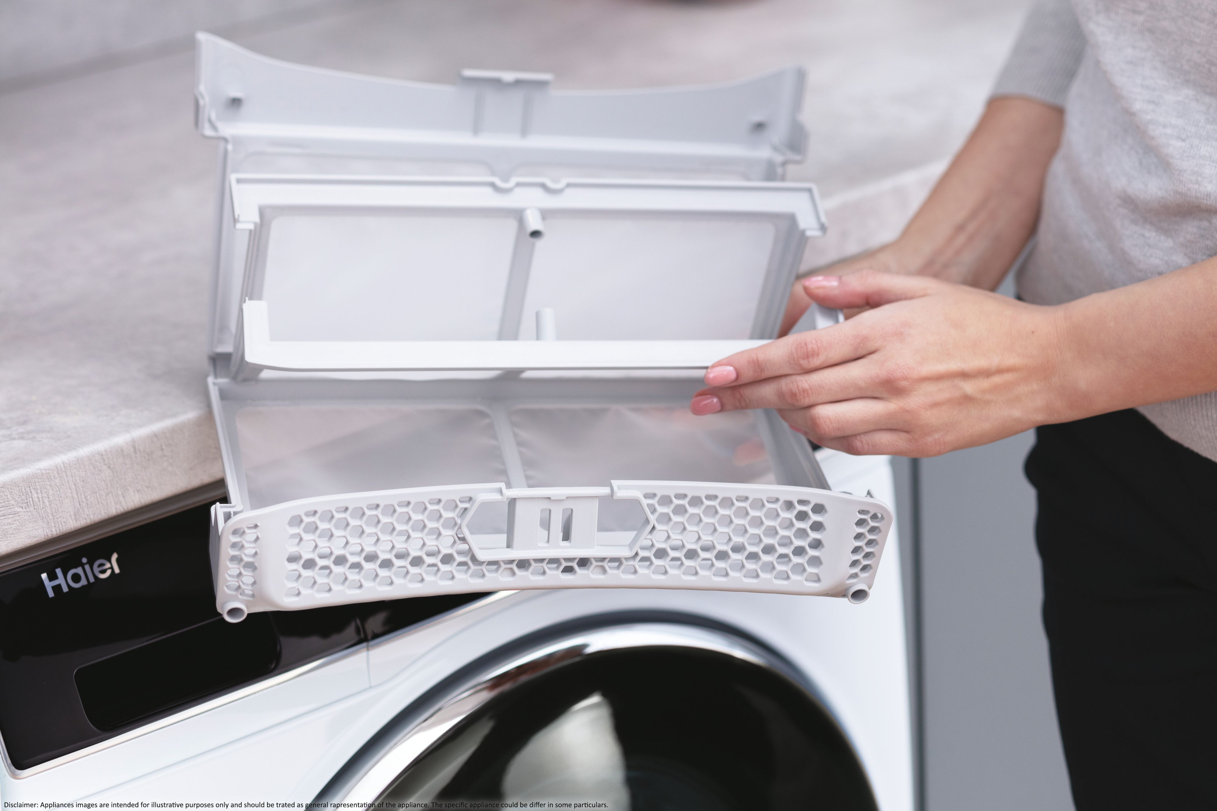 Secadora Haier 9 kg Condensación, Bomba de calor, I-Pro Series 5 - HD90 A3959S Blanco-15