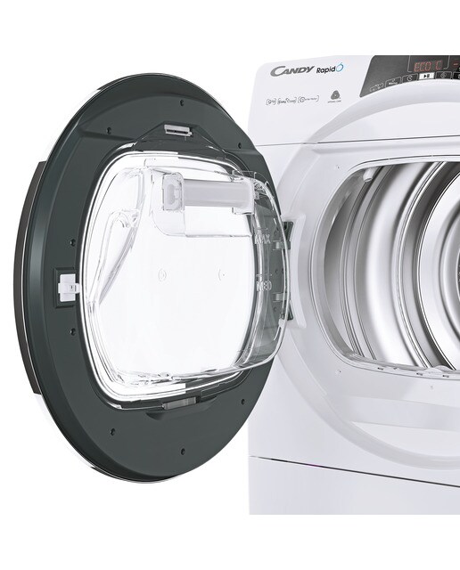 Secadora Candy 9 kg Condensación, Bomba de calor, RapidÓ - ROE H9A3TCEX-S Blanco-4
