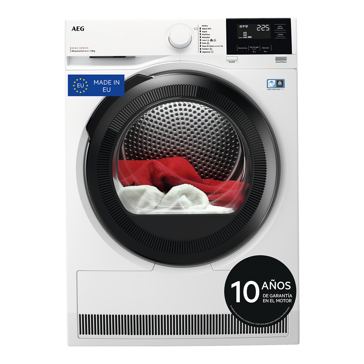 Secadora AEG 8 kg, Bomba de calor, Absolutecare - TR818A4OB Blanco-1
