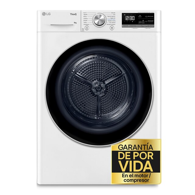 Imagen 0 de Secadora LG 9 kg Condensación, Bomba de calor - RH90V9AV3N