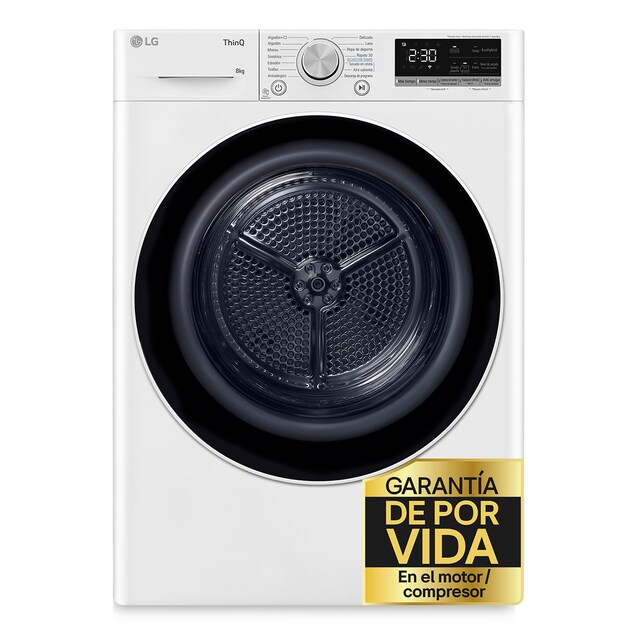 Imagen 0 de Secadora LG 8 kg Condensación, Bomba de calor - RH80V9AV4N