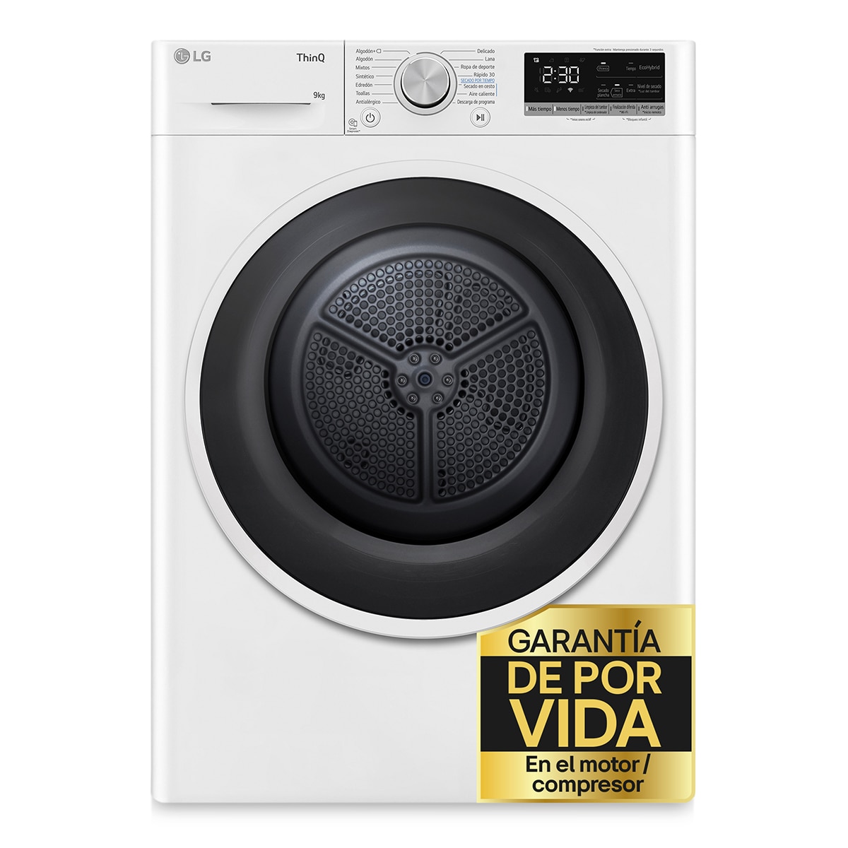 Imagen 0 de Secadora LG 9 kg Condensación, Bomba de calor - RH90V5AV6N