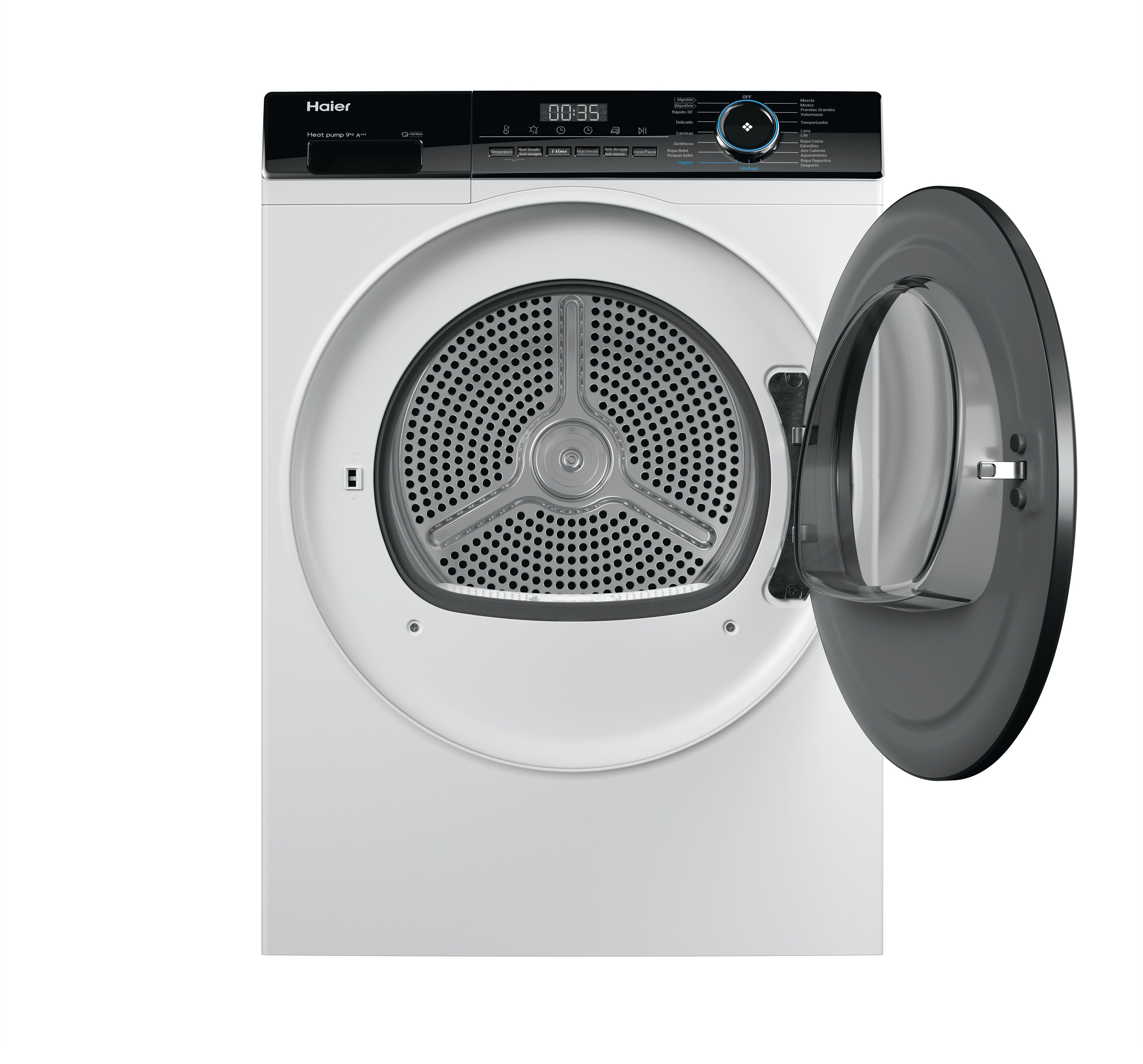 Secadora Haier 9 kg, condensación, Bomba Calor I-Pro Series 3 - HD90-A3939-IB Blanco-4