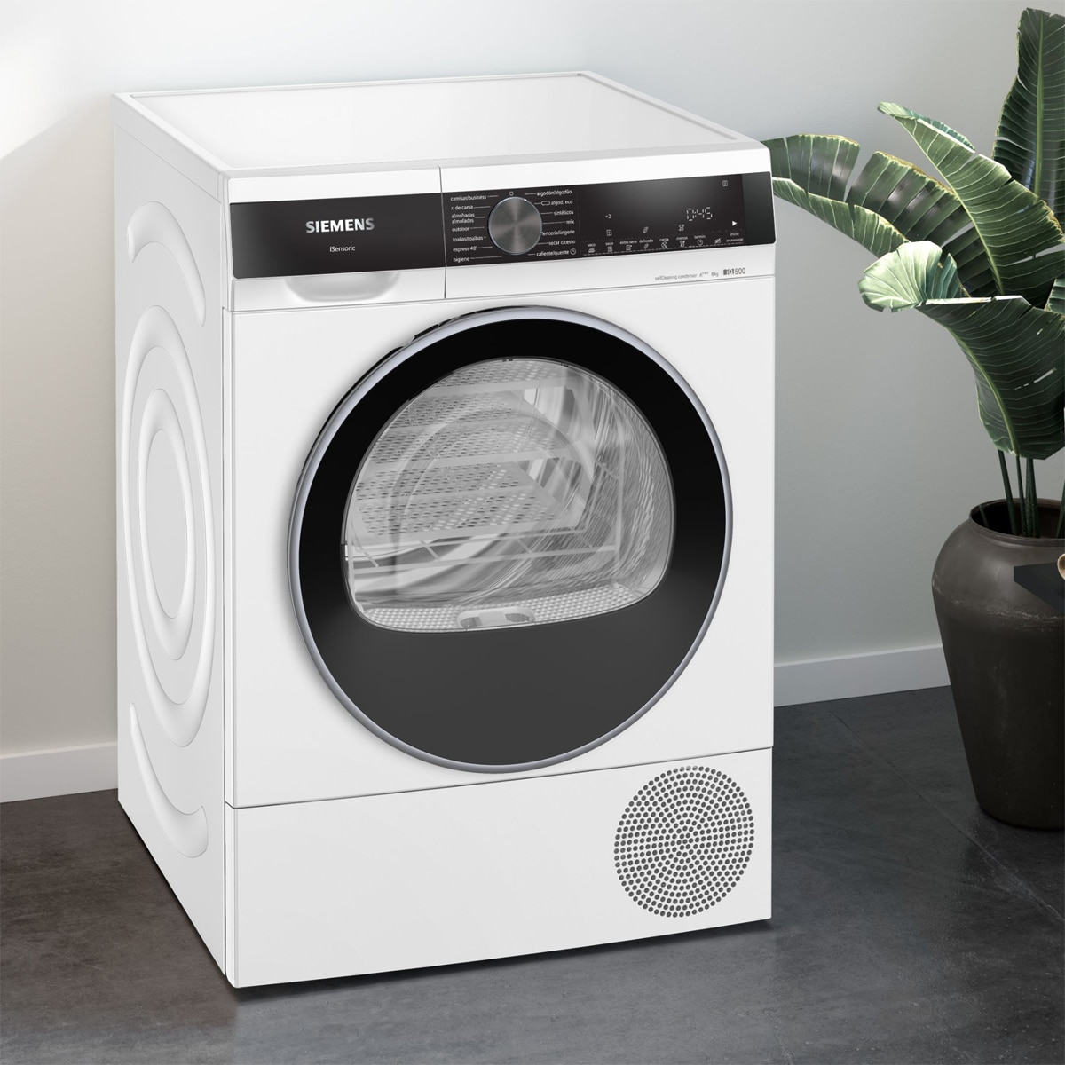 Secadora Siemens iQ500 9 kg AutoDry, Media Carga -WQ45G2D1ES Blanco-3