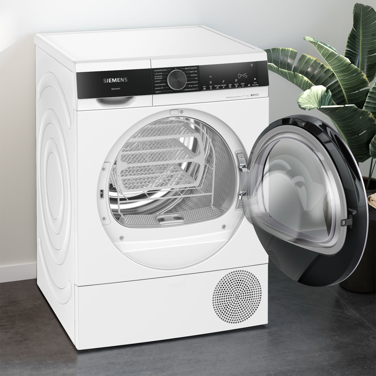 Secadora Siemens iQ500 9 kg AutoDry, Media Carga -WQ45G2D1ES Blanco-4