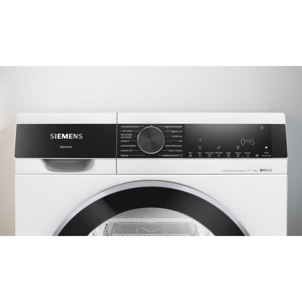 Secadora Siemens iQ500 9 kg AutoDry, Media Carga -WQ45G2D1ES Blanco-5