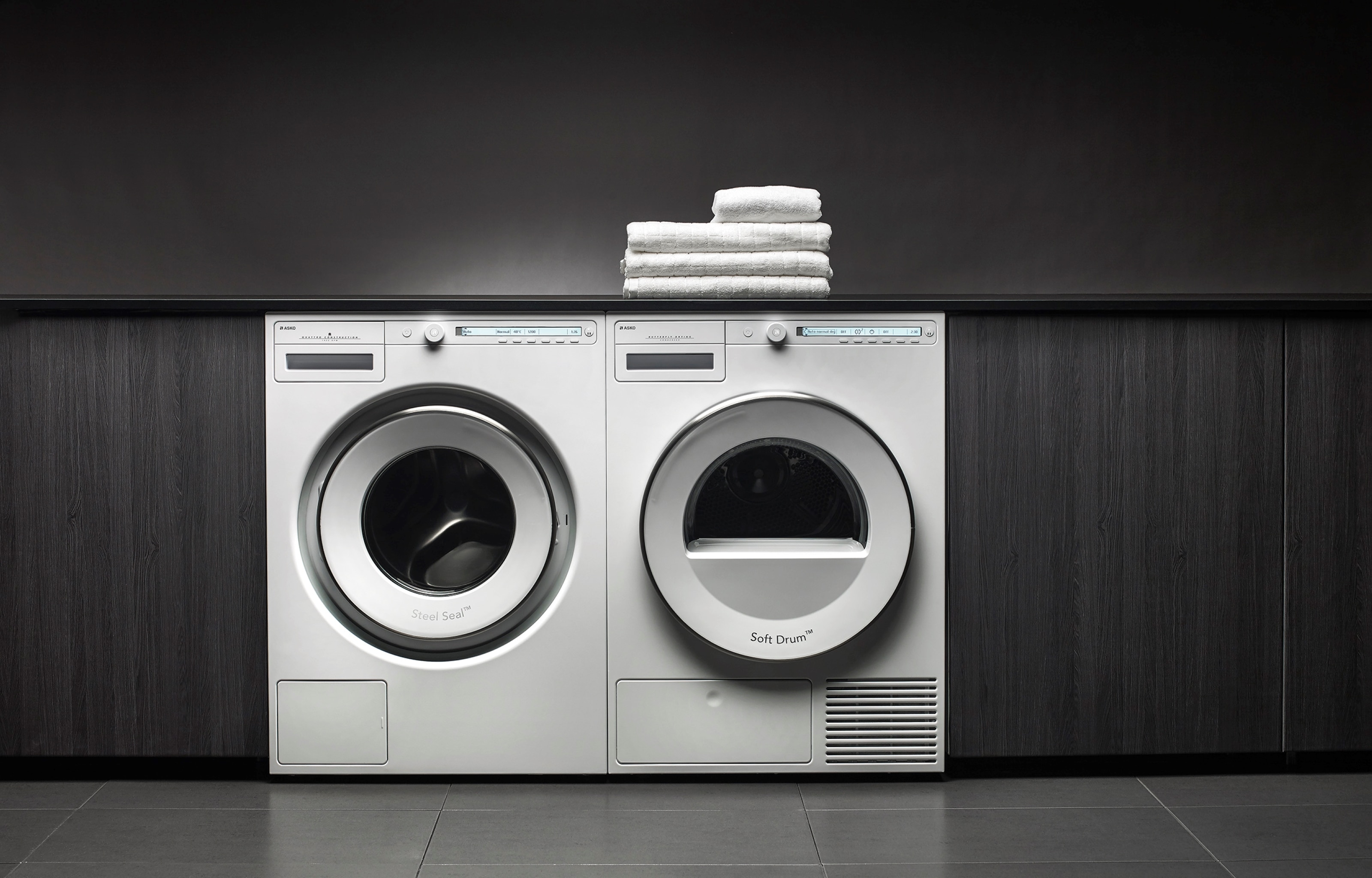 Máquina de Secar Roupa Asko T208H.W Condensação e de 8 Kg - Branco Branco-6