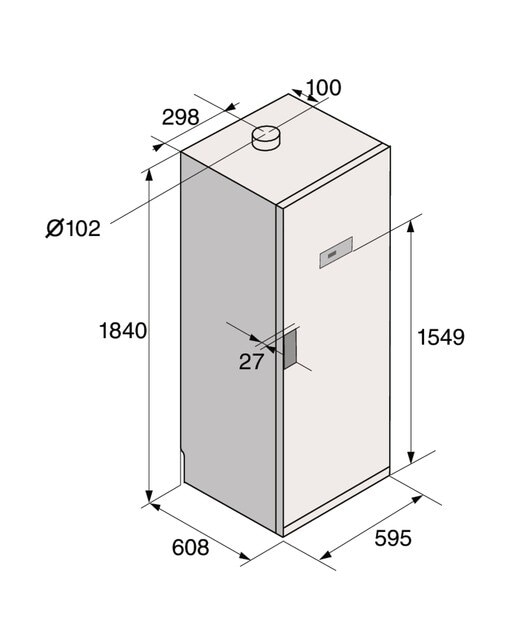 Cabina secadora vertical Asko 4 kg, Evacuación - DC7784V.W Blanco-2