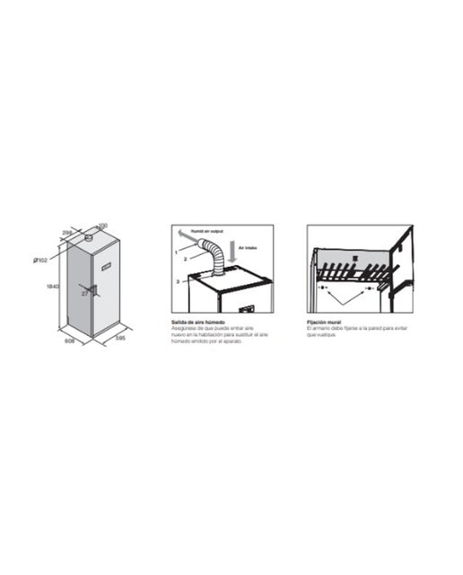 Cabina secadora vertical Asko 4 kg, Evacuación - DC7784V.W Blanco-8