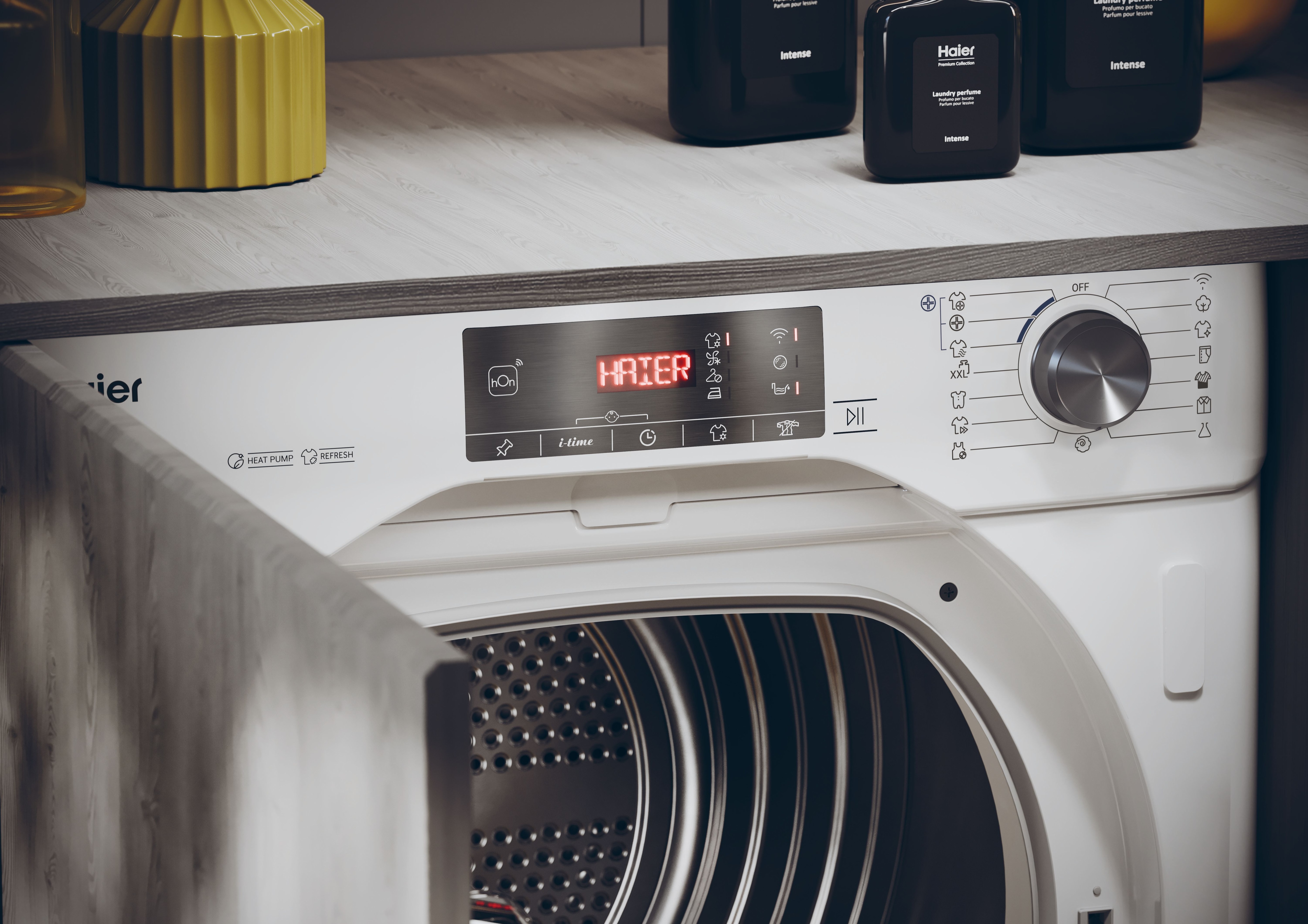 Máquina de Secar Roupa Encastrável Haier Series 6 HDBI H7A2TBEXS Wifi Condensação Bomba de Calor de 7 Kg - Branco Branco-5